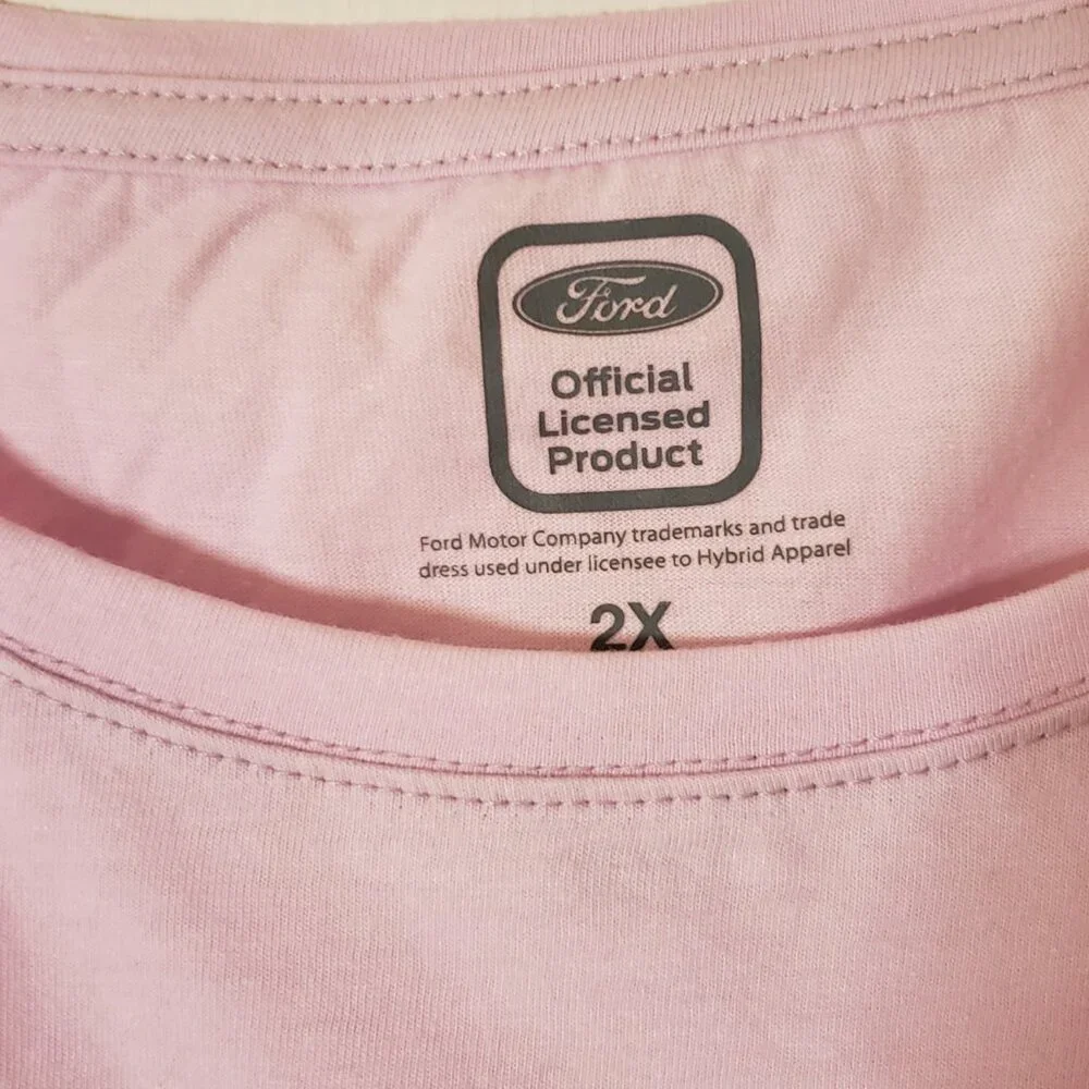 NWT Pink Mustang Womens (2X) Tee - Picture 7 of 12